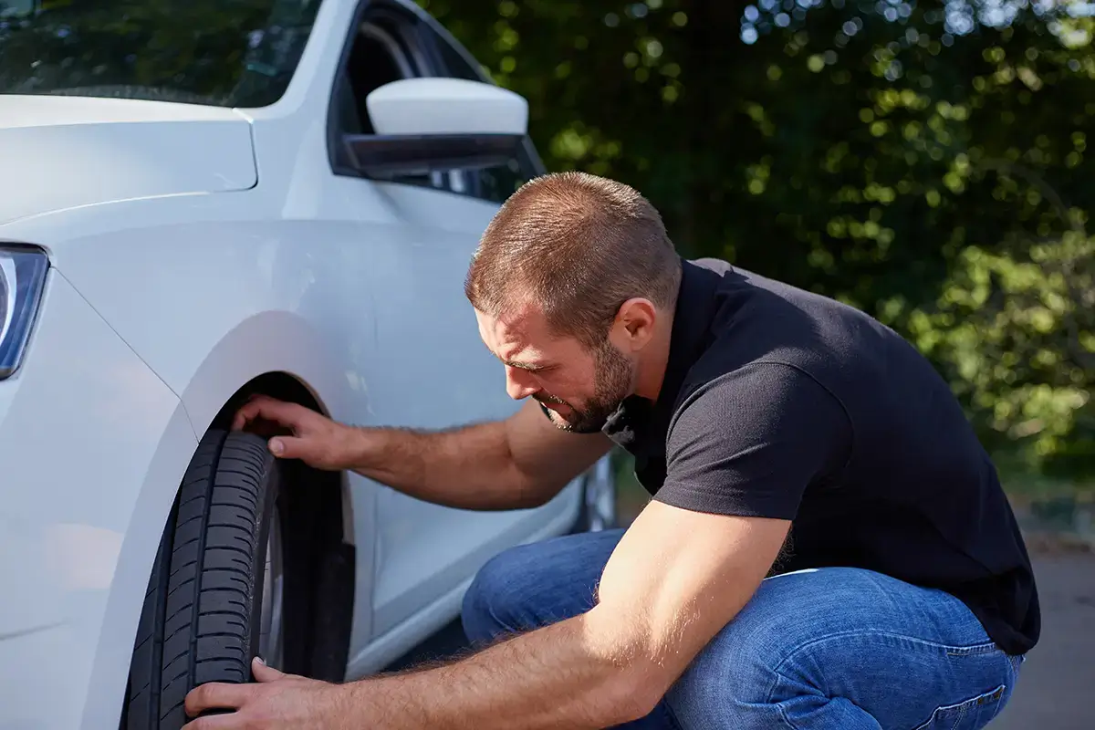 checking tyre pressure for fuel economy