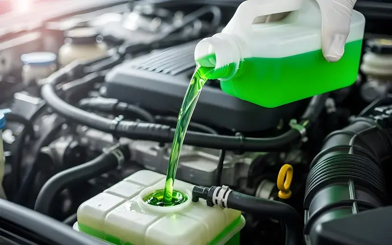 coolant-pouring-engine-bay