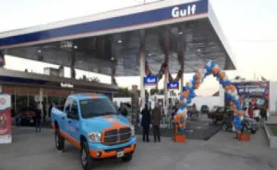 The first Gulf Oil Service Station in the country is already operating