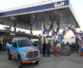 The first Gulf Oil Service Station in the country is already operating