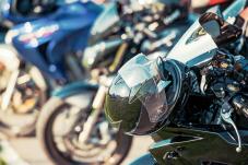 motorbike in a parking lot